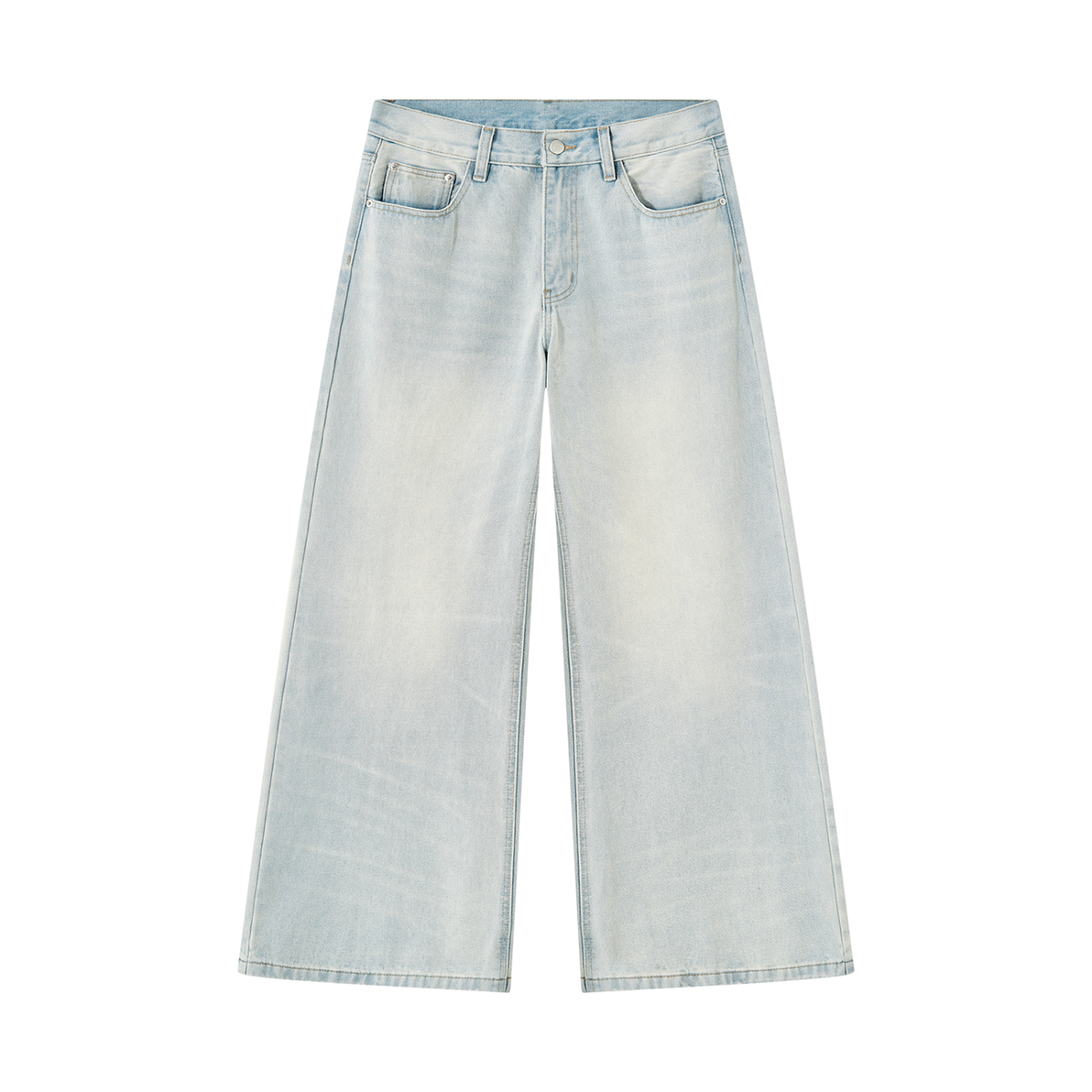STAYLOW vintage Wash Wide Leg Denim Jeans