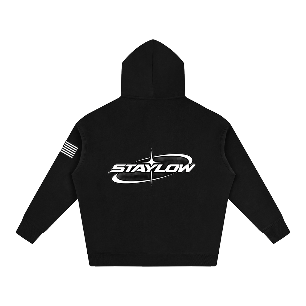 Classic Black STAYLOW Oversized Fleece Hoodie
